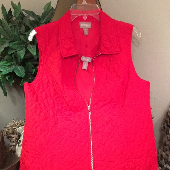 Chico's Jackets & Blazers - Chico’s quilted vest with matching tank med NWOT